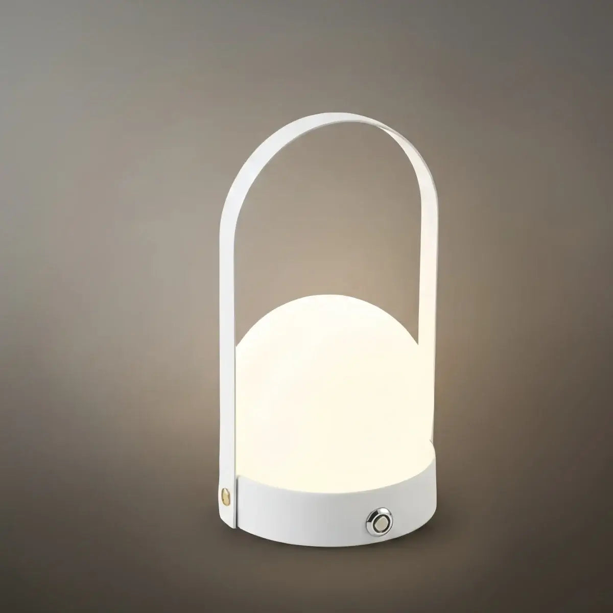 Modern Portable Table Lamp – LED Glass Lantern Light
